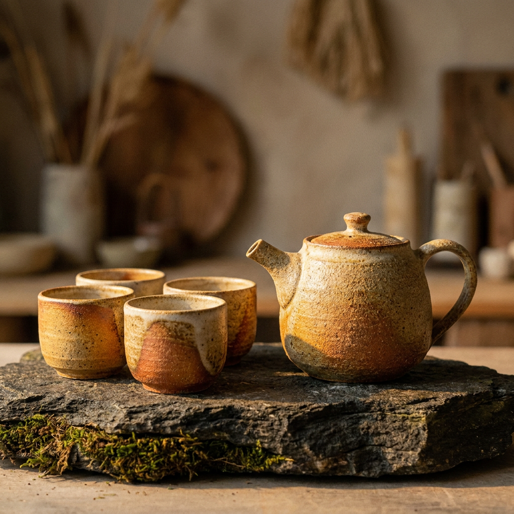 Minimalist Clay Tea Set